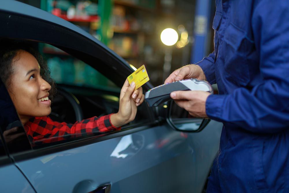Mechanic and customer