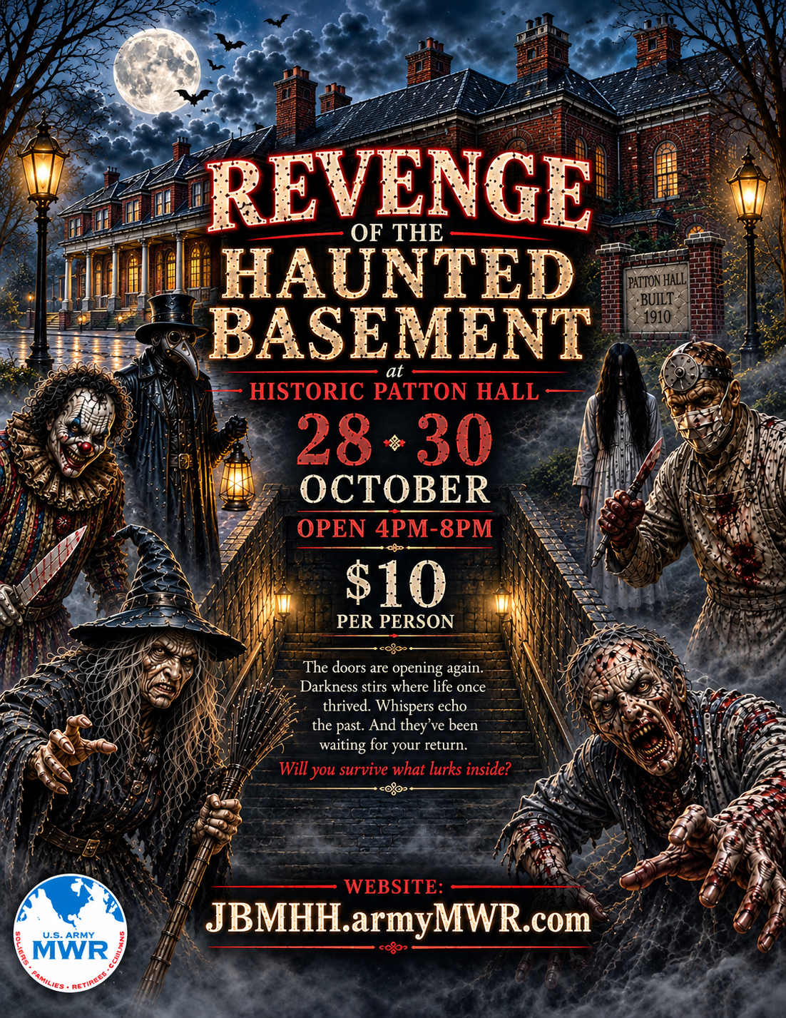REVENGE OF THE HAUNTED BASEMENT (MWR's Haunted House at Patton Hall)