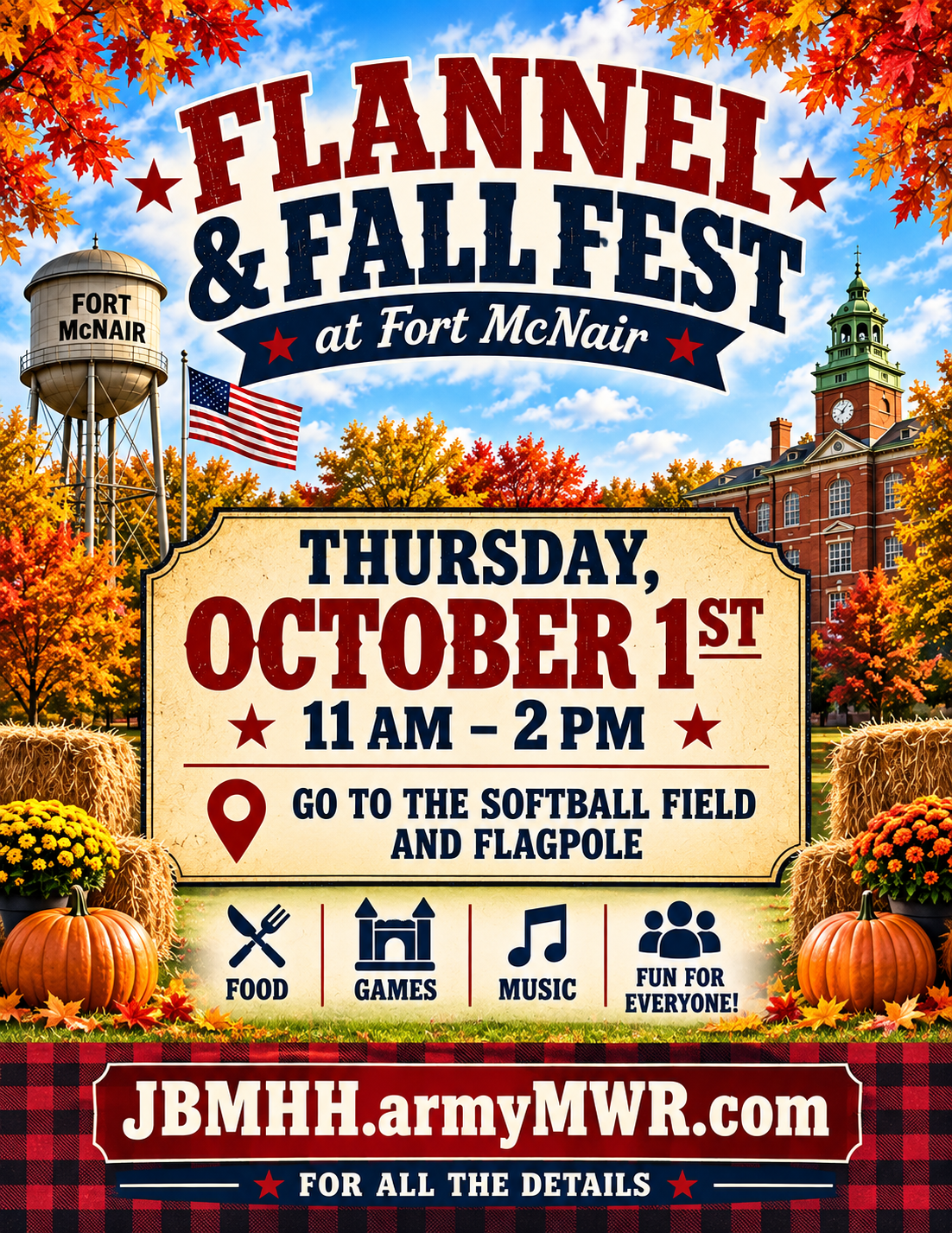 FLANNEL & FALL FEST @ FORT MCNAIR